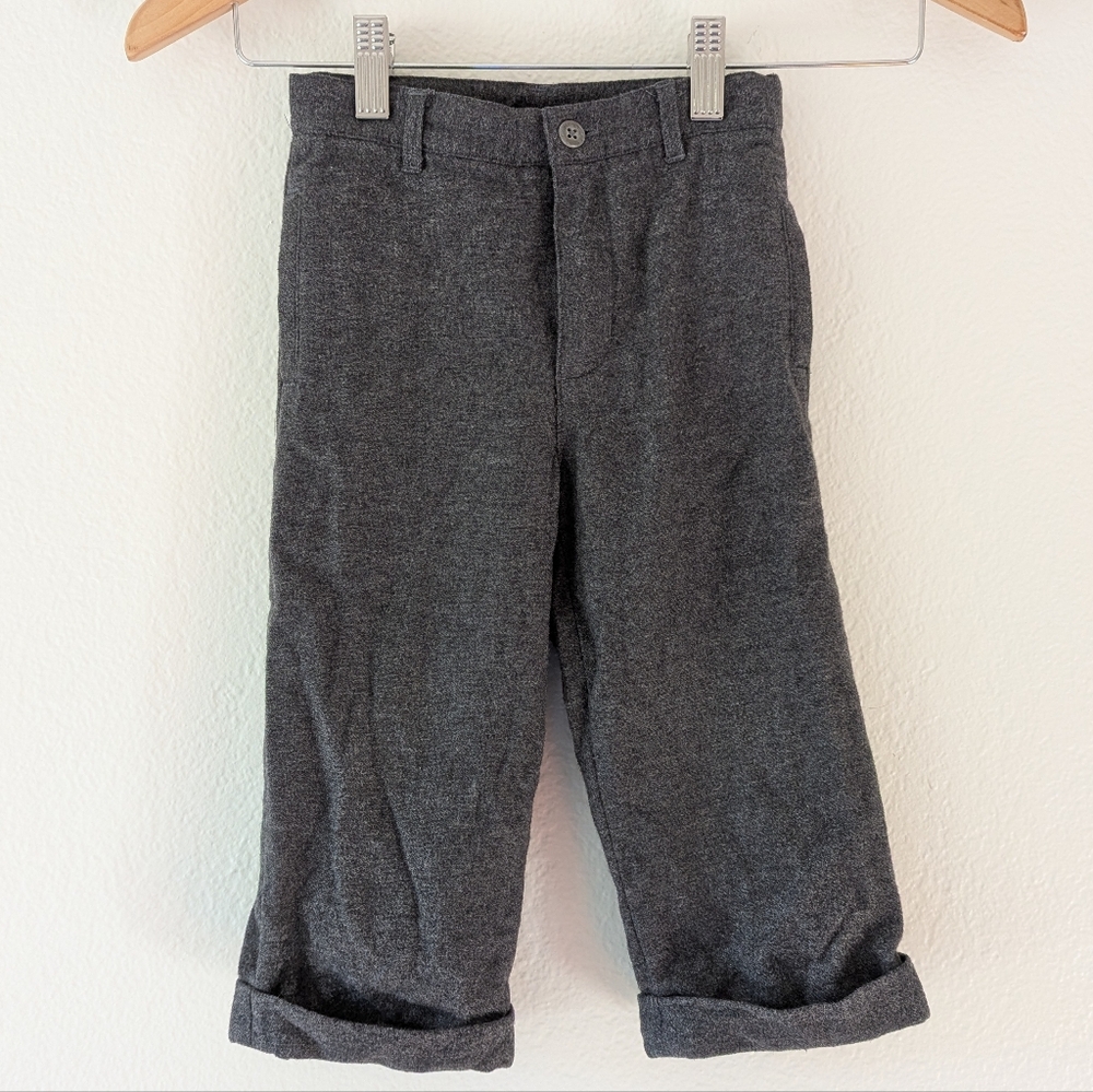Kids Grey Casual Dress Pants